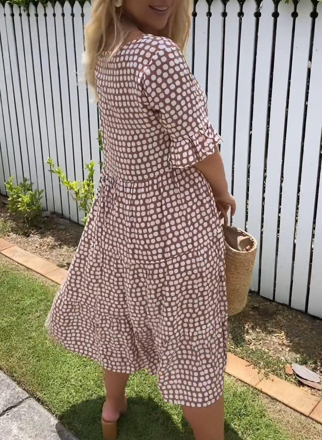 Daisy | Breathable Cotton-Linen Midi Dress