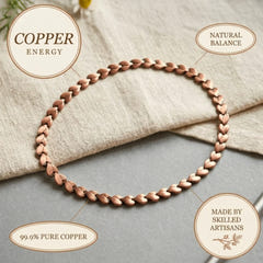 Meriel | Handcrafted Copper Heart Necklace