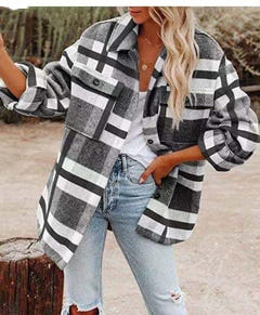Pippa | Elegant Plaid Shirt