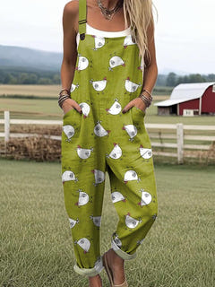 Pandora | Lightweight Cotton-Blend Dungarees