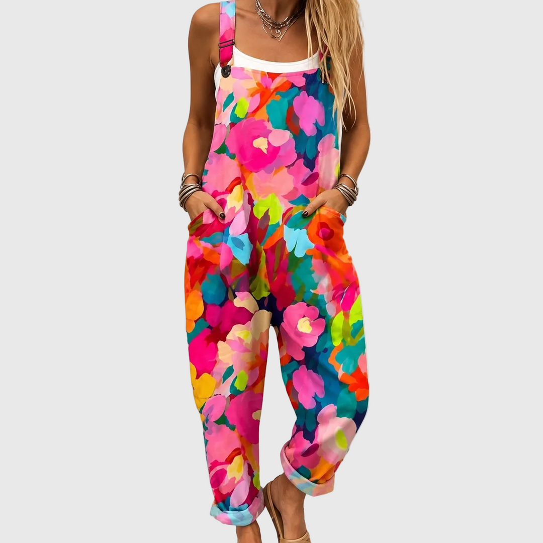 Elisha | Floral Overalls