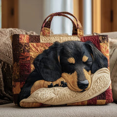 Darcy | Padded Dachshund Tote