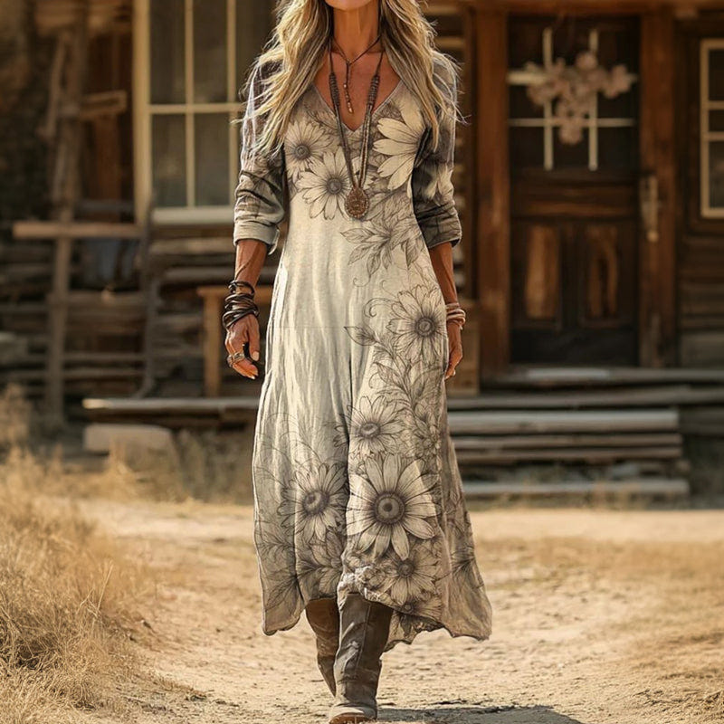 Linnet | Flowing Floral Maxi Dress