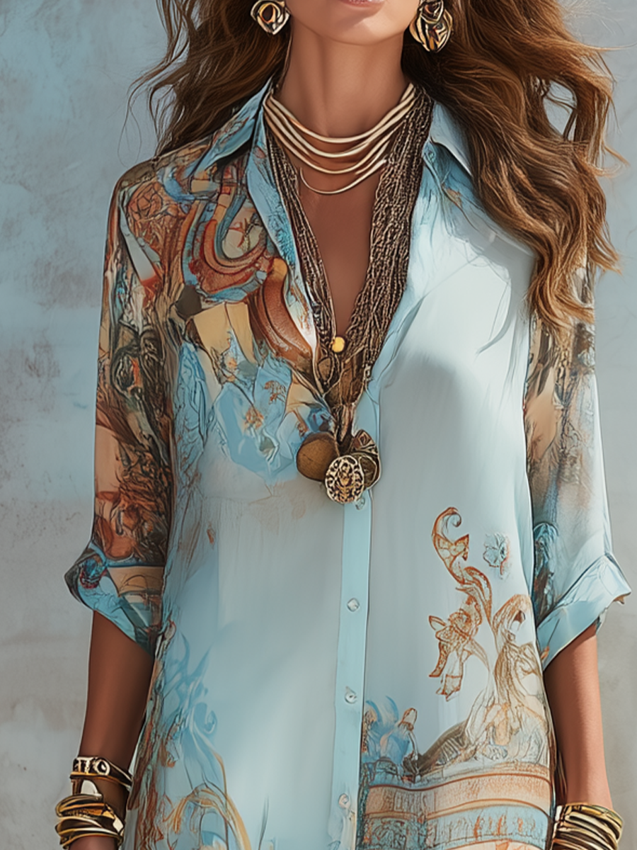 Jacinda | Button-Front Flowing Maxi Dress