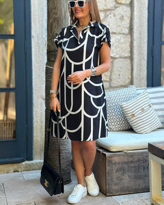 Lizzie | Midi Dress with Short Sleeves