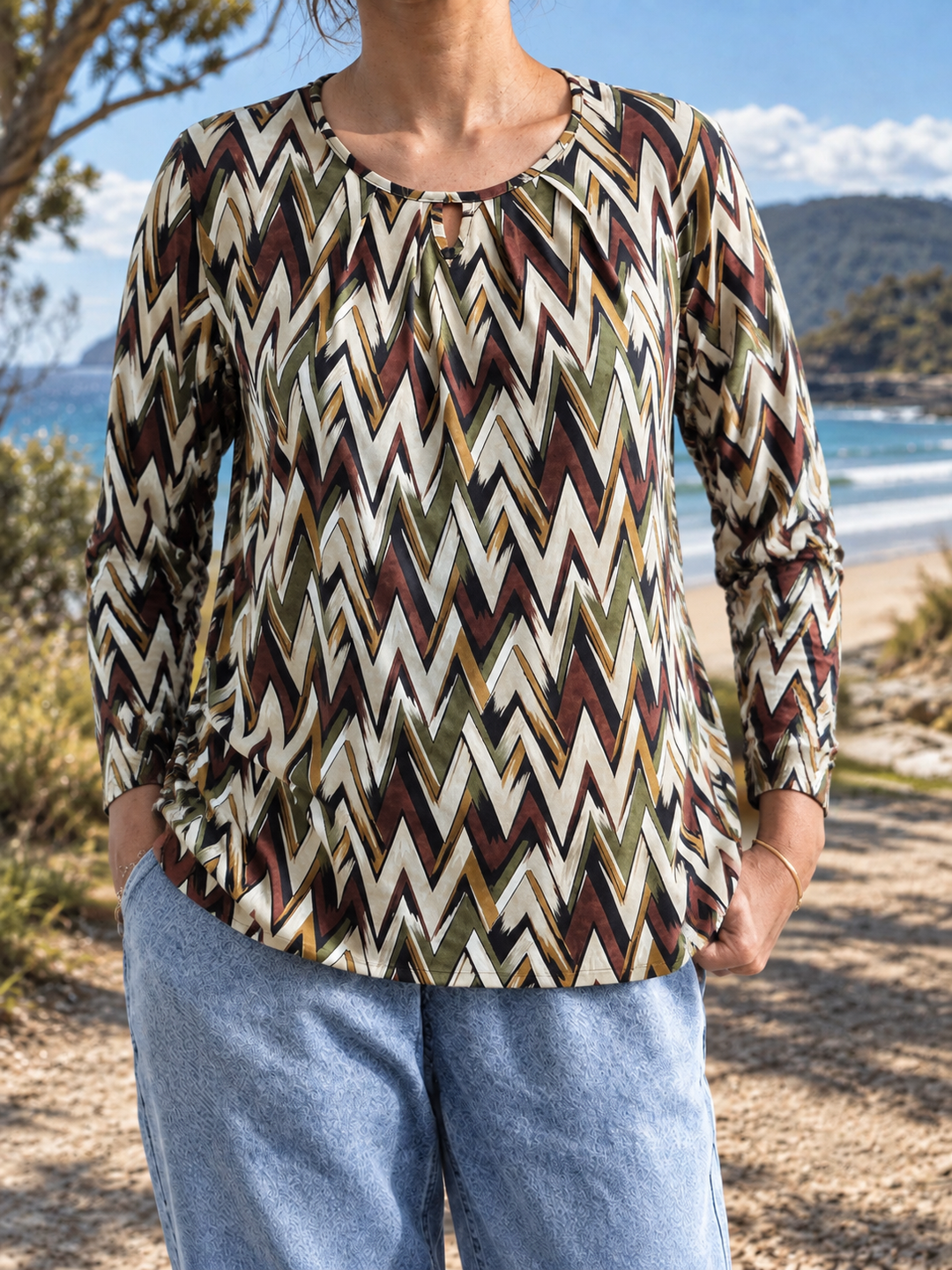 Agatha | Fluid Three-Quarter Blouse