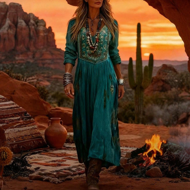Nevada | Bohemian Flowing Maxi Dress