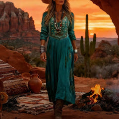 Nevada | Bohemian Flowing Maxi Dress