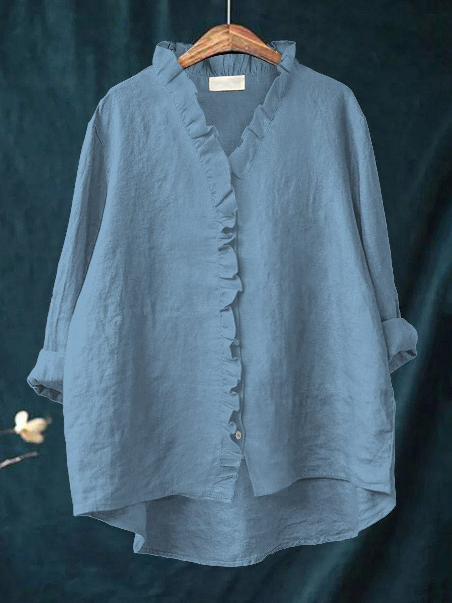 Vanessa | Retro Ruffle Blouse