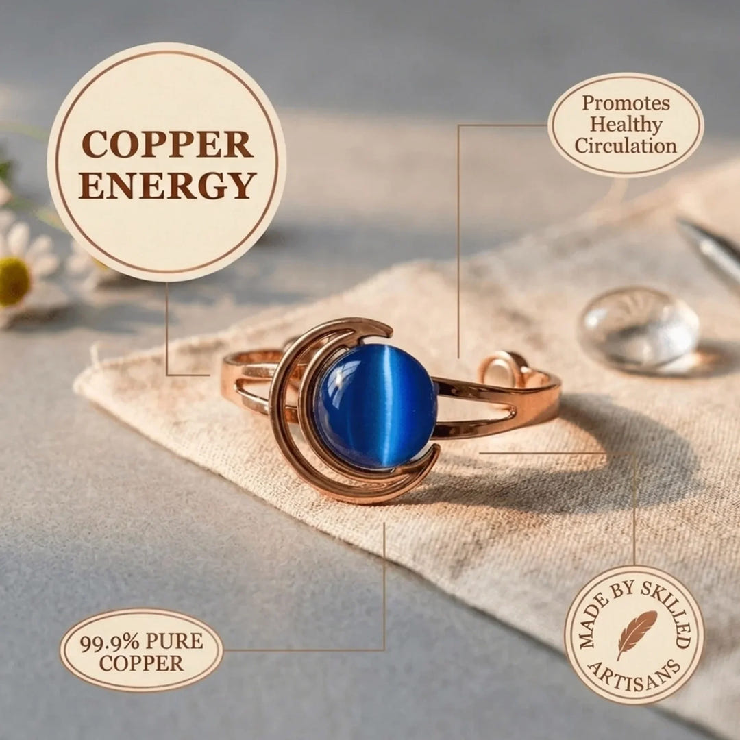 Clarissa | Crescent Copper Bracelet