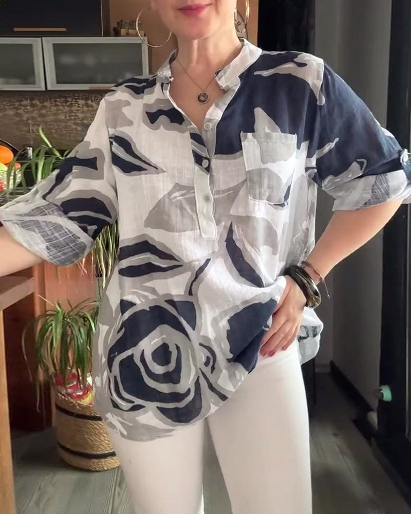 Marged | Relaxed Collar Blouse