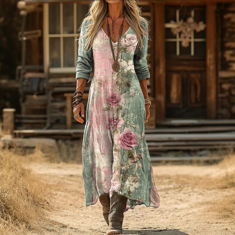 Emalee | Flowing Floral Maxi Dress