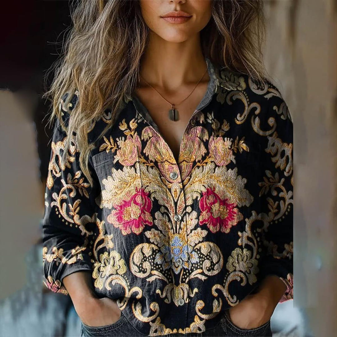 Sinead | Collared Floral Shirt