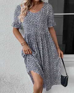 Vera | Elegant Bloom Midi Dress