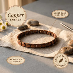 Verna | Cobble-Linked Copper Anklet