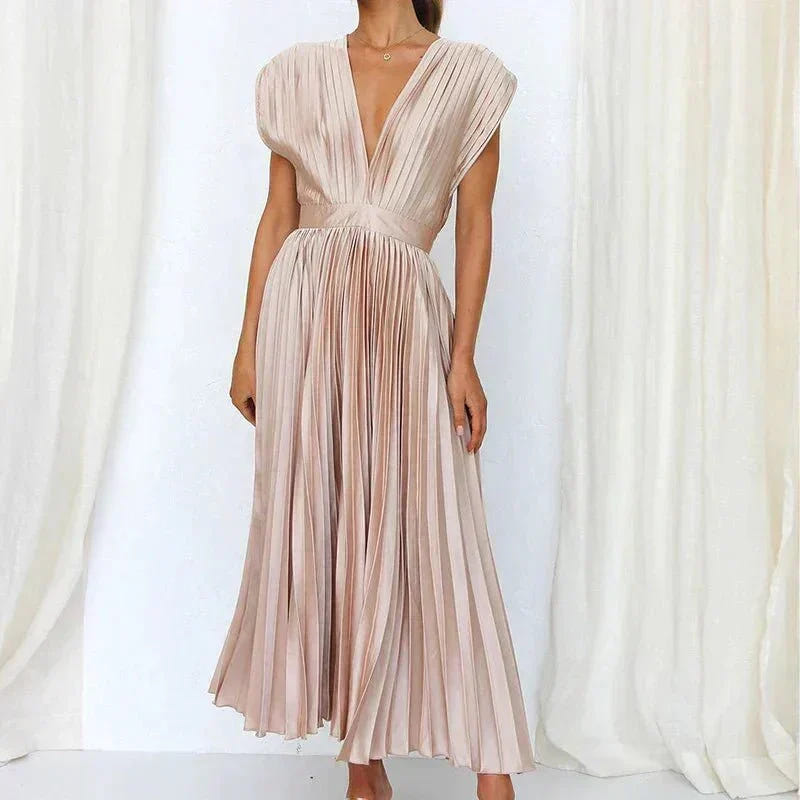 Soleil | Graceful V-Neck Dress