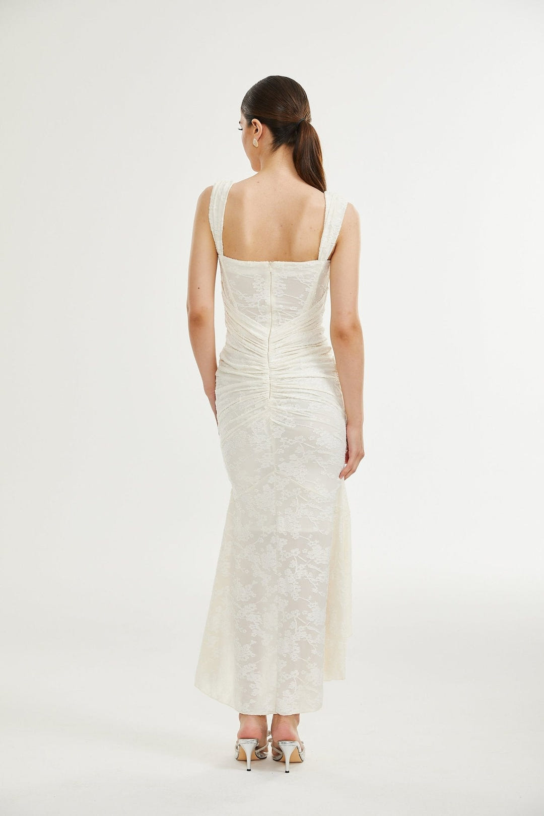 Liliwen | Elegant Floral Jacquard Dress