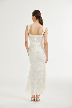 Liliwen | Elegant Floral Jacquard Dress