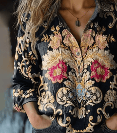 Sinead | Collared Floral Shirt