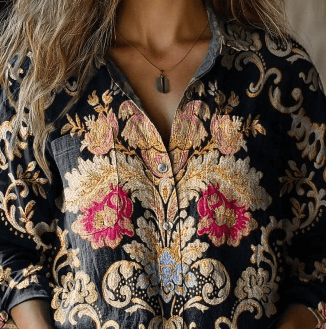 Sinead | Collared Floral Shirt