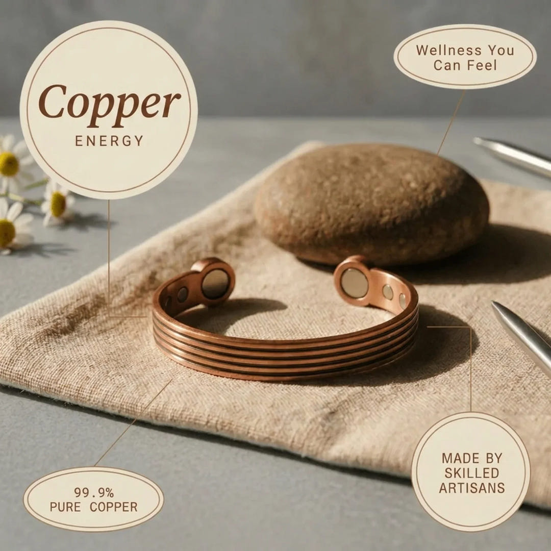 Louisa | Clean-Lined Copper Bracelet