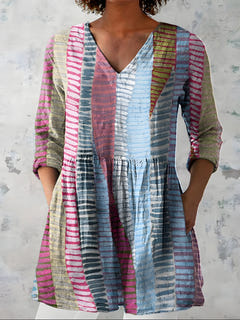 Ianthe | Long V-Neck Blouse