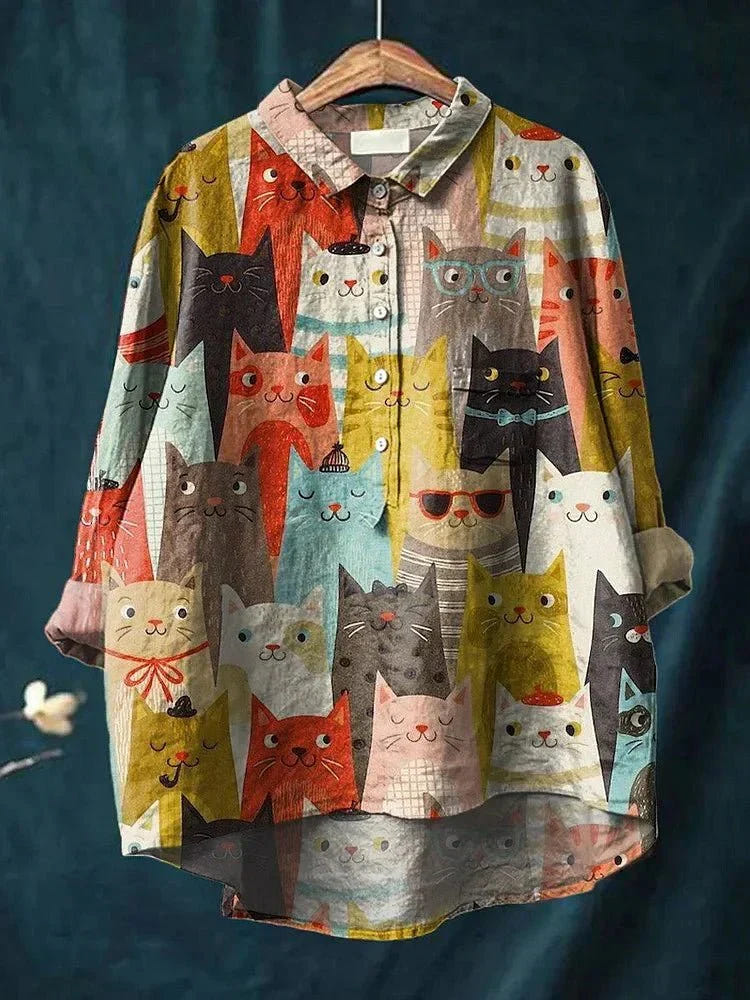 Maeve | Brooks Playful Print Blouse