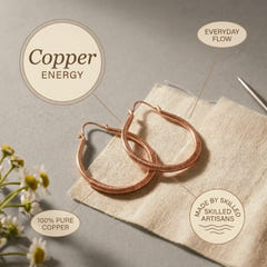Joyce | Copper Teardrop Earrings