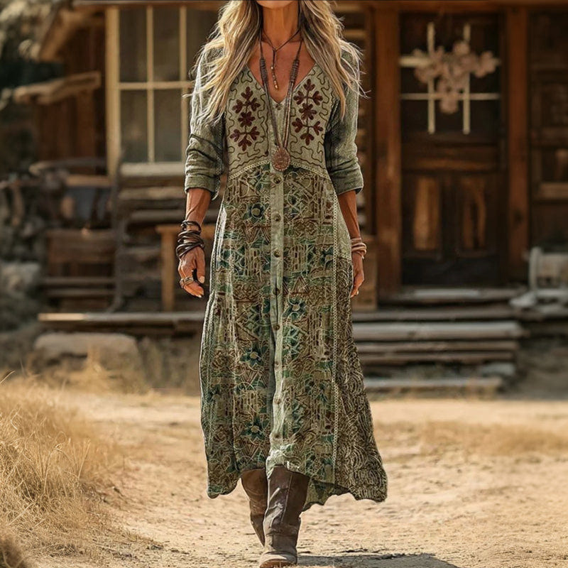 Skyla | Ankle-Length Boho Dress