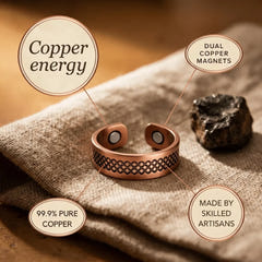 Molly | Copper Lattice Ring