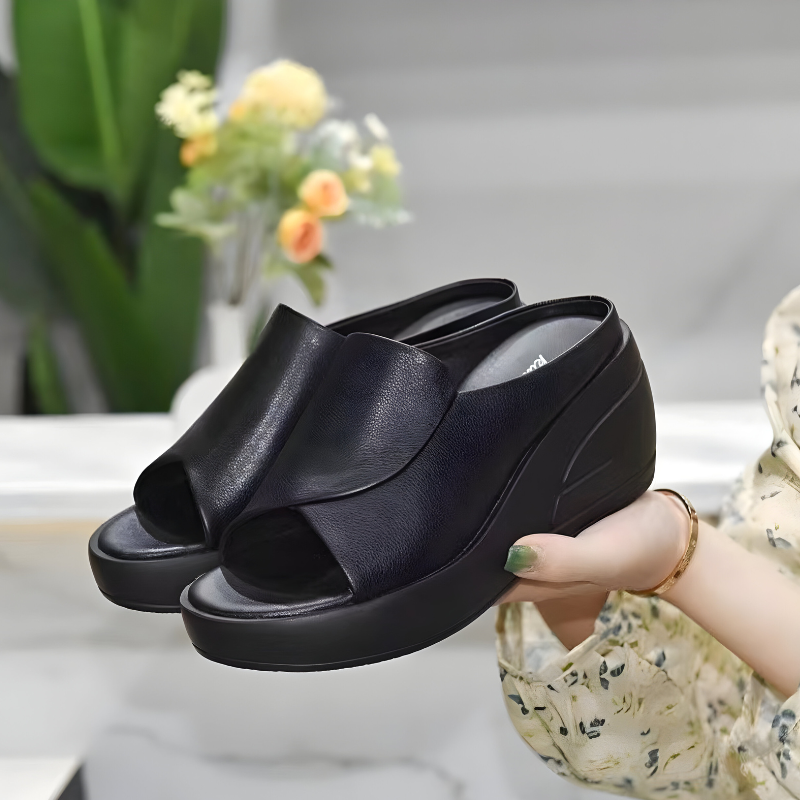 Sina | Minimalist Wedge Sandal