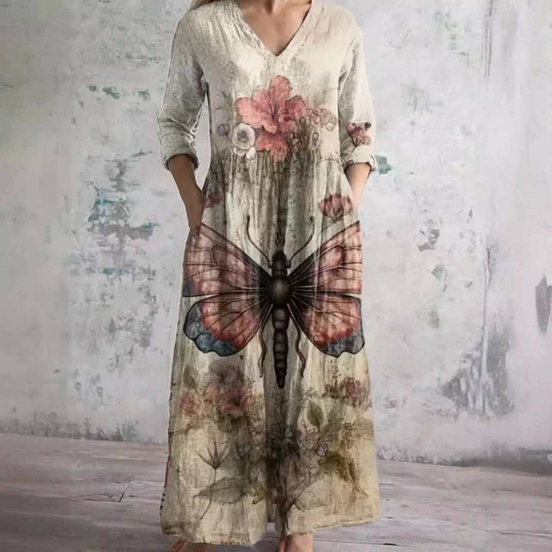 Dove | Floral Summer Midi Dress