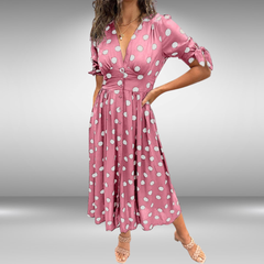 Owain | Elegant Polka Dot Dress