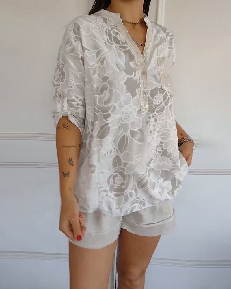 Brenna | Elegant Bloom Blouse