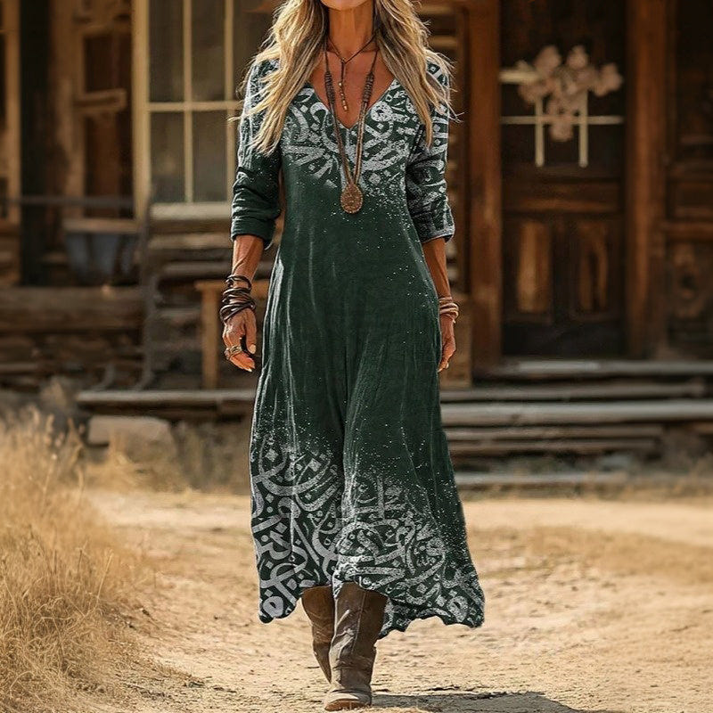 Neroli | Artful Print Maxi Dress