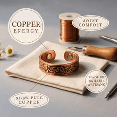 Rachel | Hand-Engraved Copper Ring