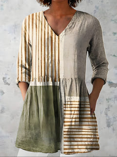 Angelica | Long Blouse with V-Neck