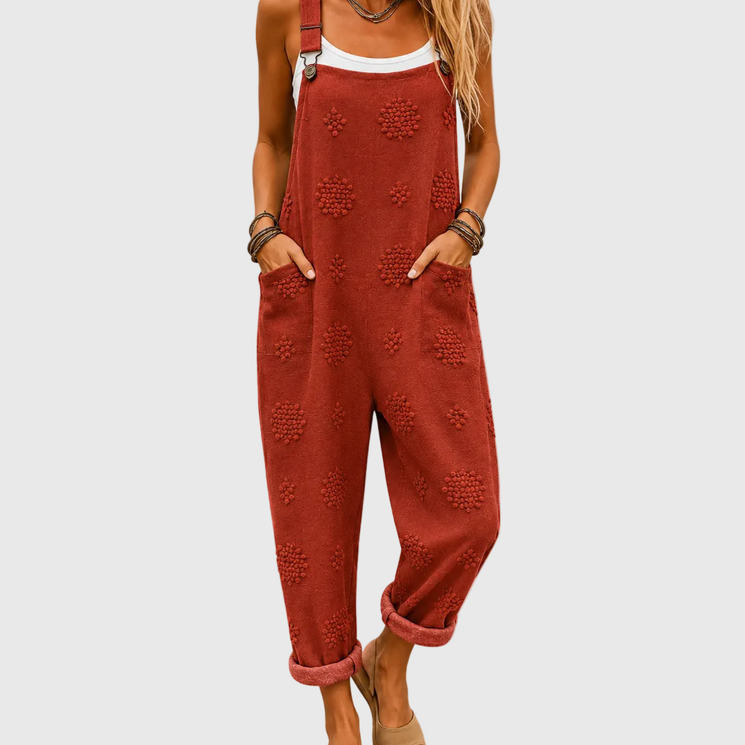 Galina | Comfort Overalls Brick Red