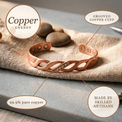 Merle | Hand-Wound Copper Bracelet