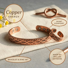 Georgina | Copper Interlock Jewellery Set