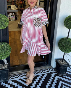 Derfel | Striped Wild Dress