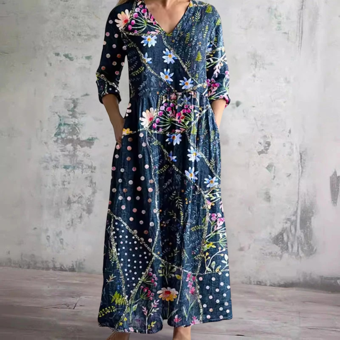 Carlene | Floral Summer Midi Dress