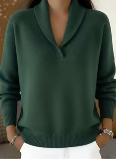 Almira | V-Neck Drape Knit