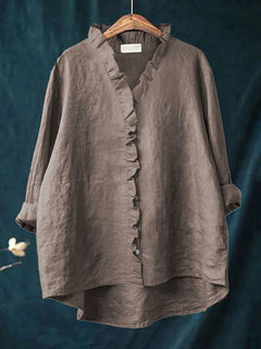 Vanessa | Retro Ruffle Blouse