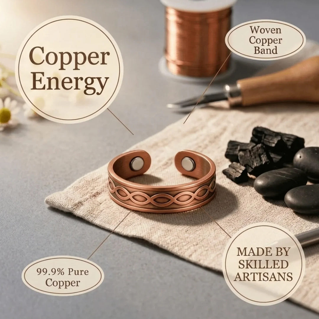 Delores | Woven Copper Ring
