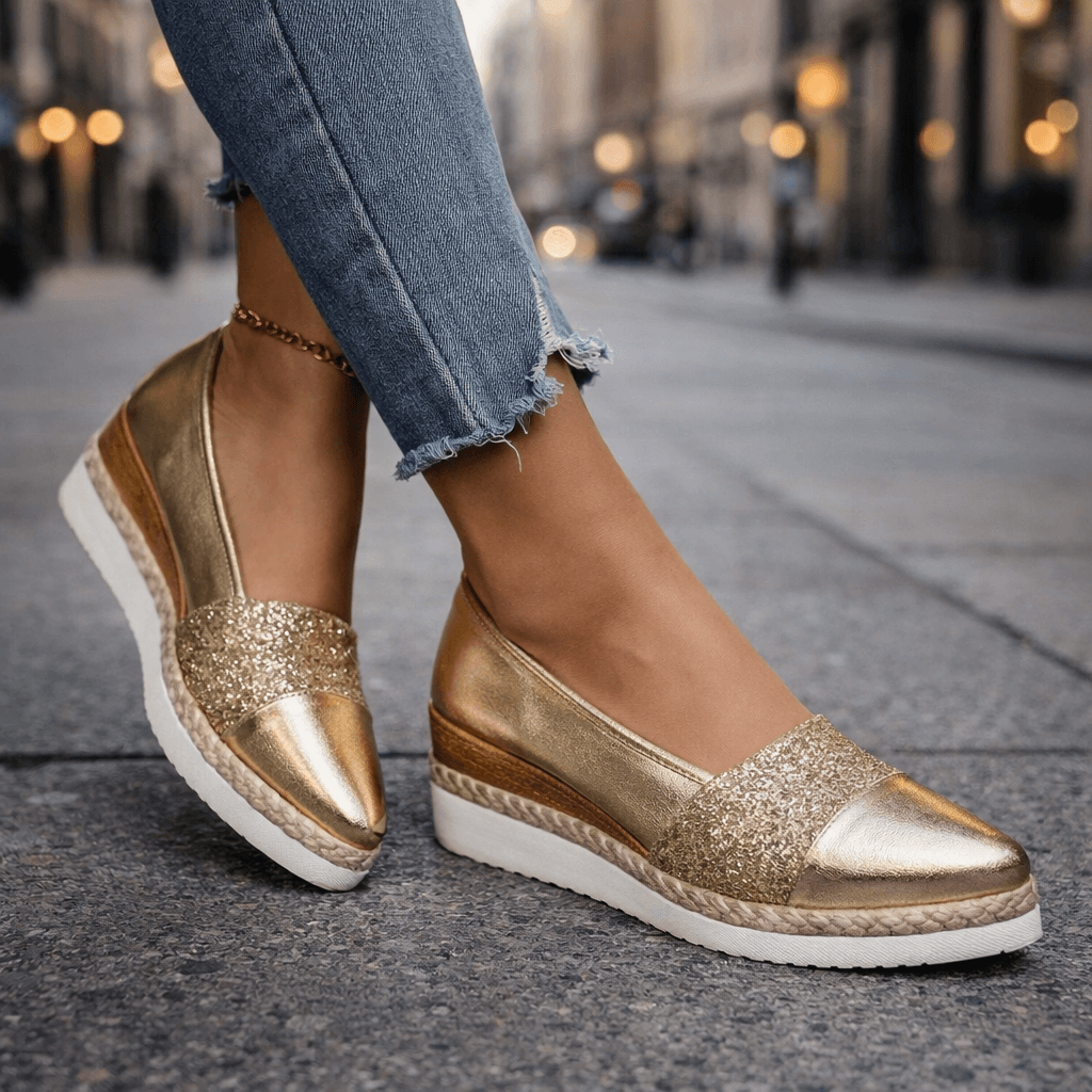 Lachlan | Shimmer Glitter Wedge