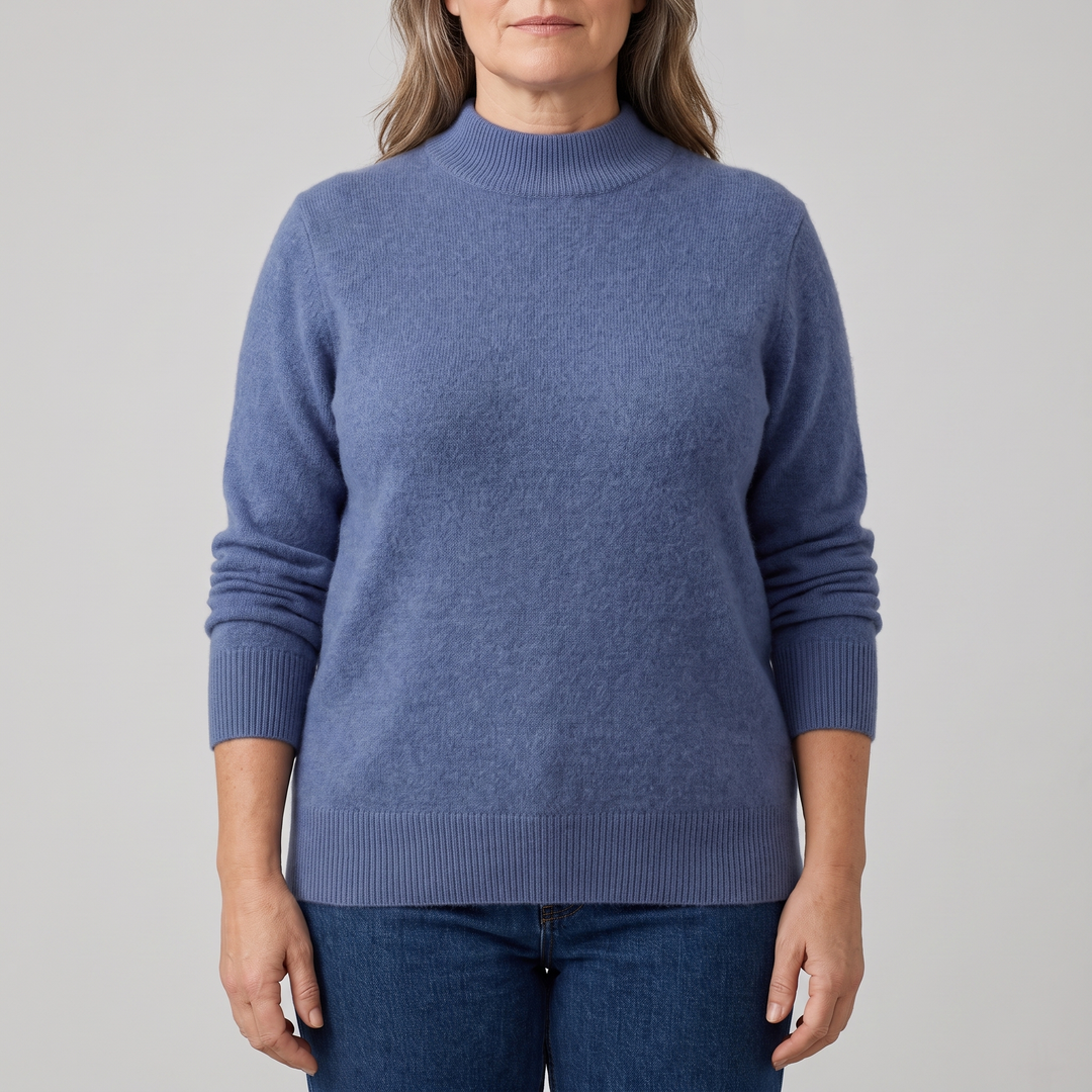 Jenifer | Mock Neck Cashmere Sweater