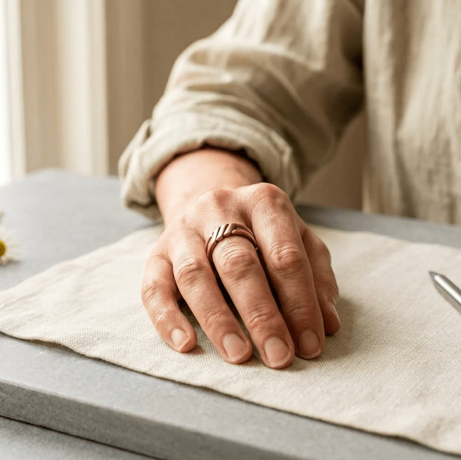 Estella | Hand-Cut Copper Ring