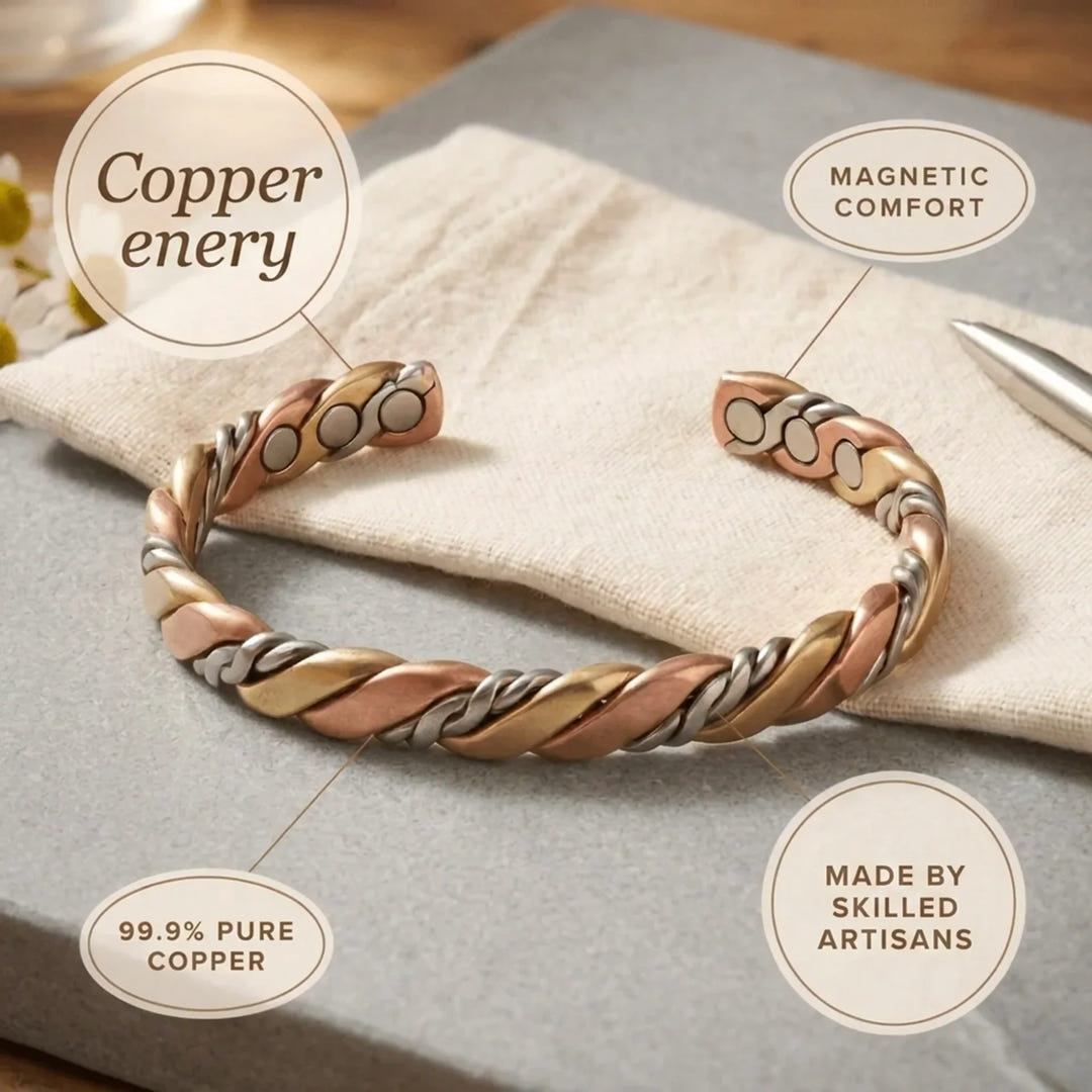 Vivienne | Braided Copper Bracelet