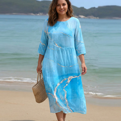 Kaylene | Printed Flow Midi Dress